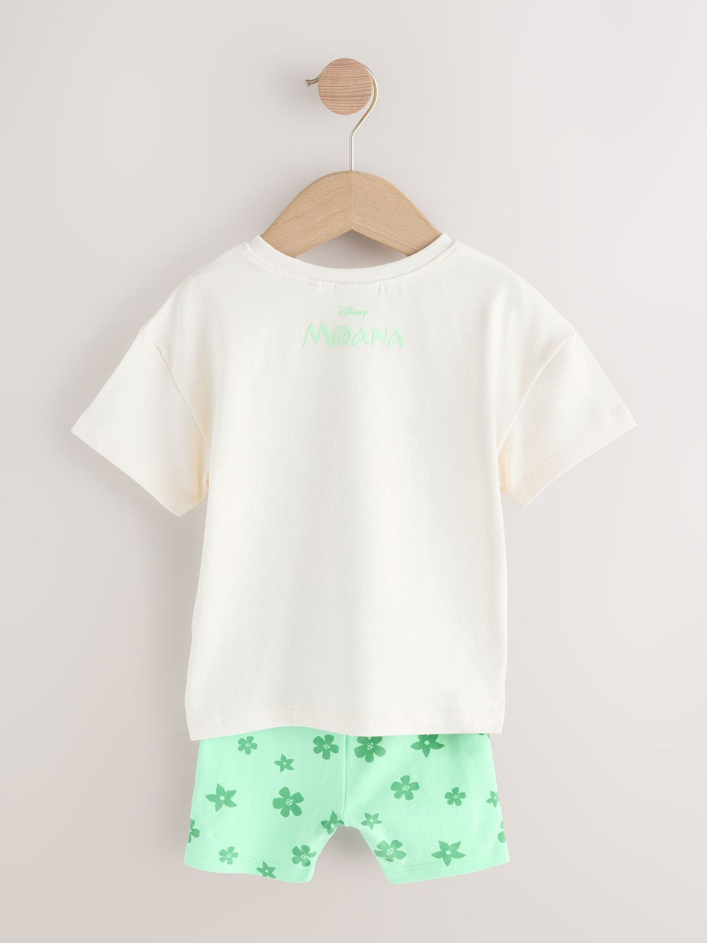 Green/Ecru Disney Moana Short Sleeve T-Shirt and Cycle Shorts Set (3mths-7yrs) image 6