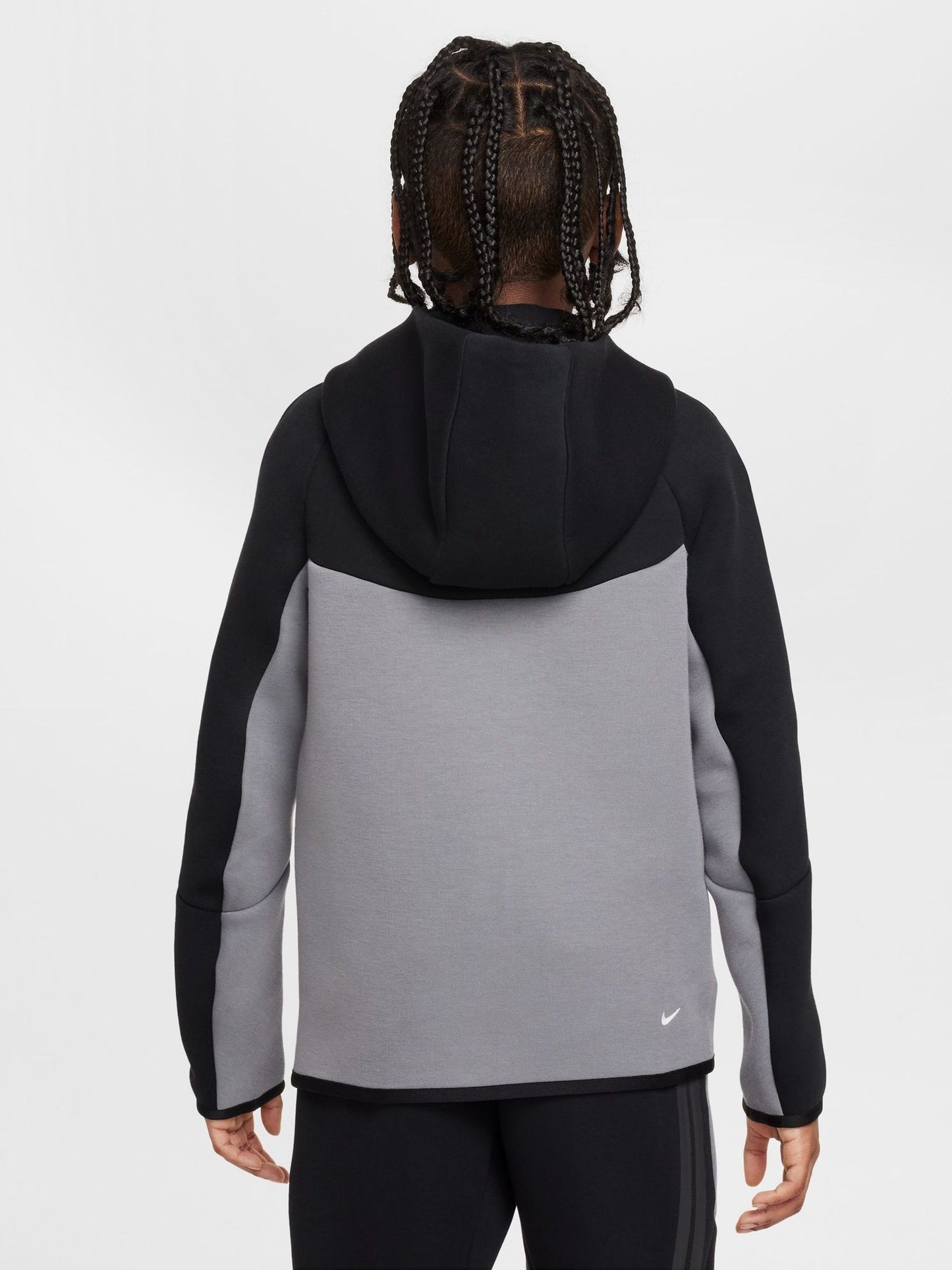 Dsiney Kidz - Nike Smoke Grey Tech Fleece Zip-Up Hoodie image 2
