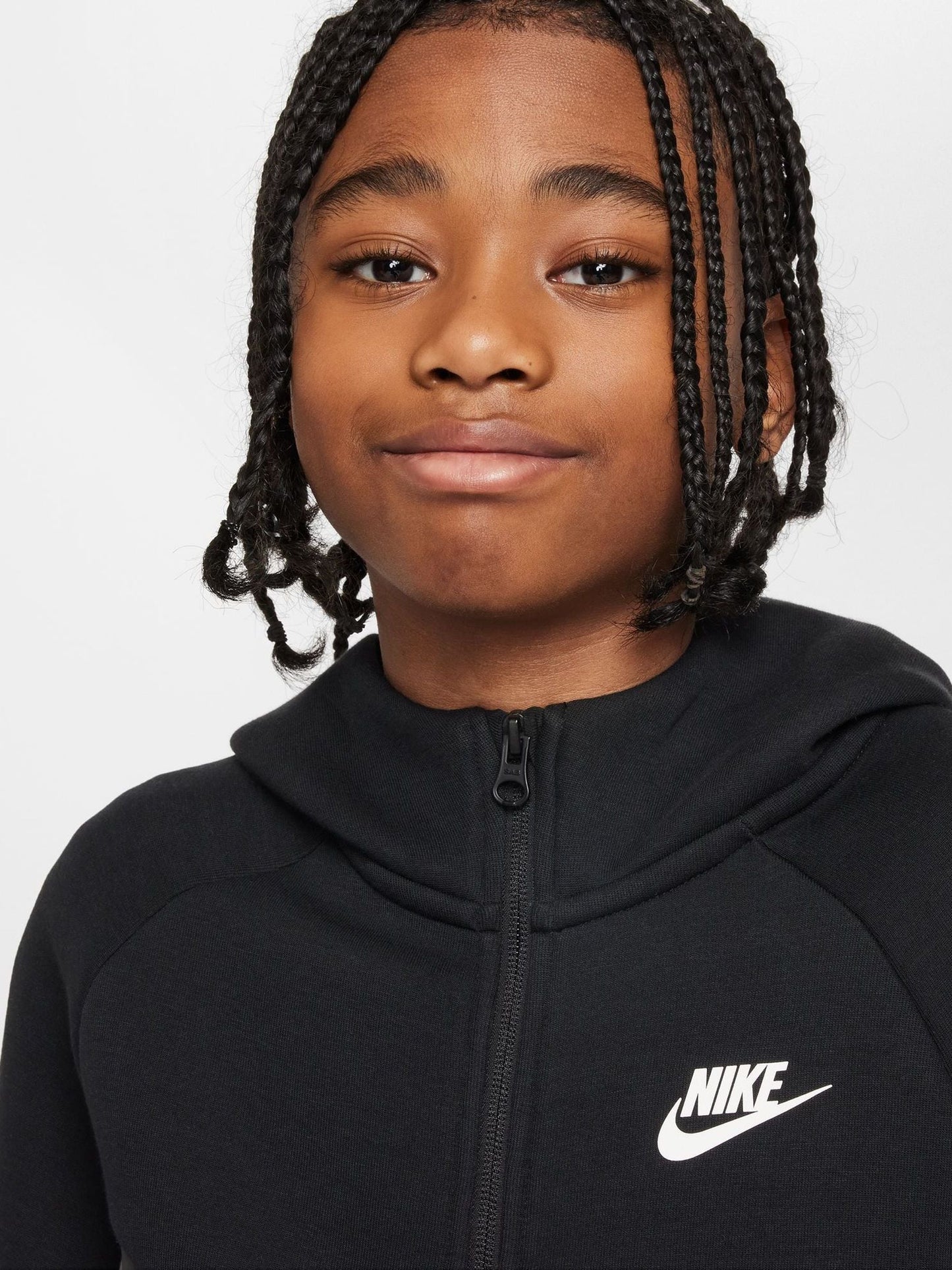 Dsiney Kidz - Nike Smoke Grey Tech Fleece Zip-Up Hoodie image 4