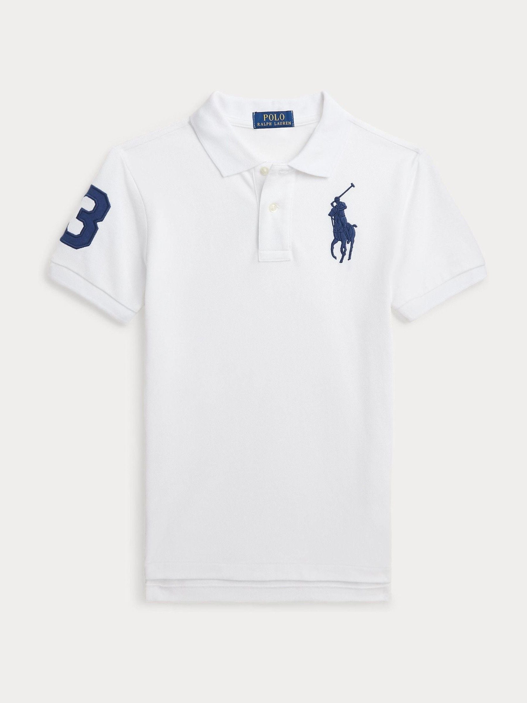 Dsiney Kidz - Polo Ralph Lauren White Cotton Big Pony Polo Shirt image 1