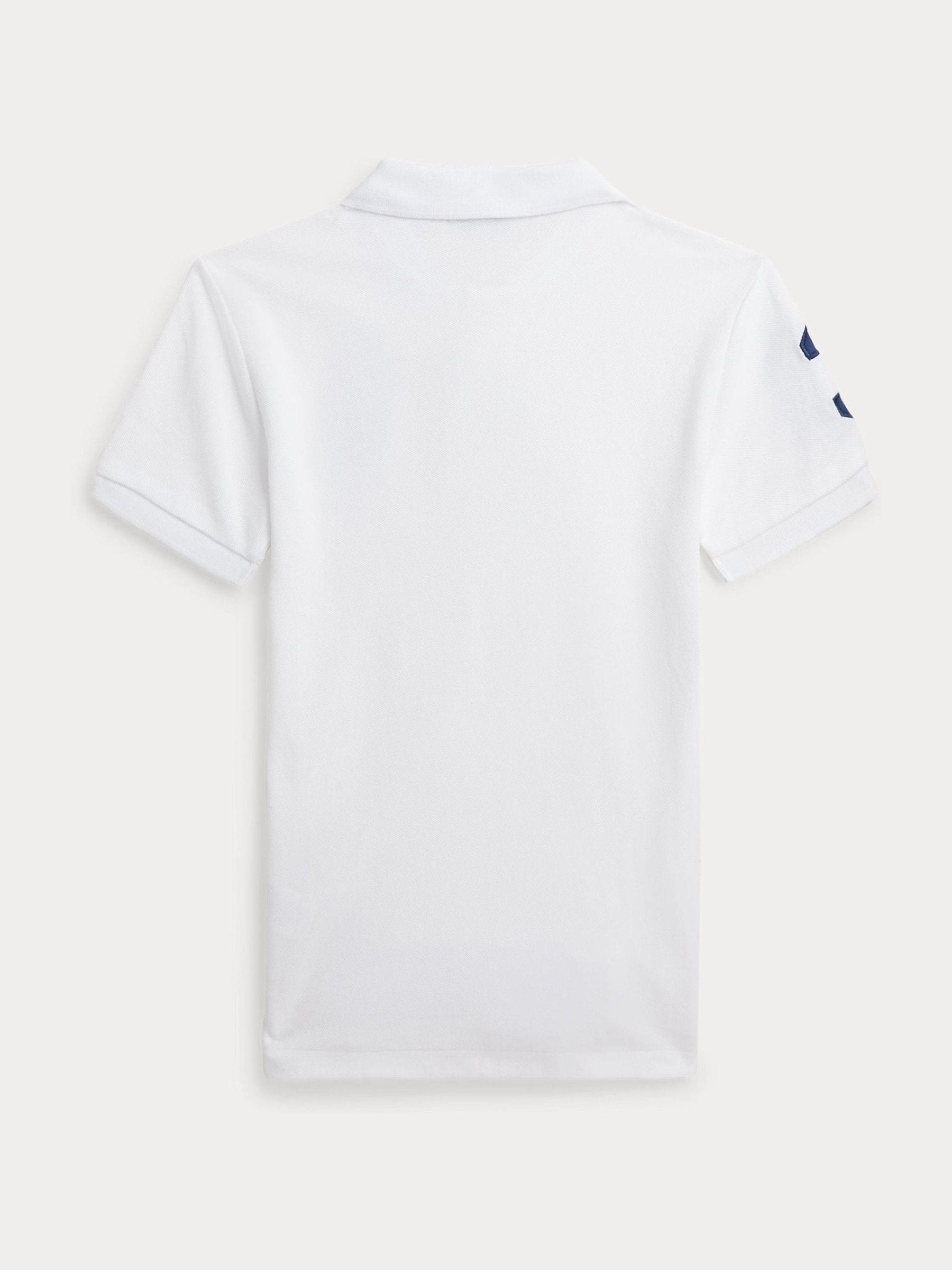 Dsiney Kidz - Polo Ralph Lauren White Cotton Big Pony Polo Shirt image 2