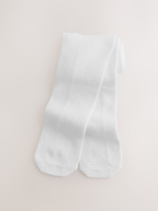White Single Tights (0mths-2yrs) image 1