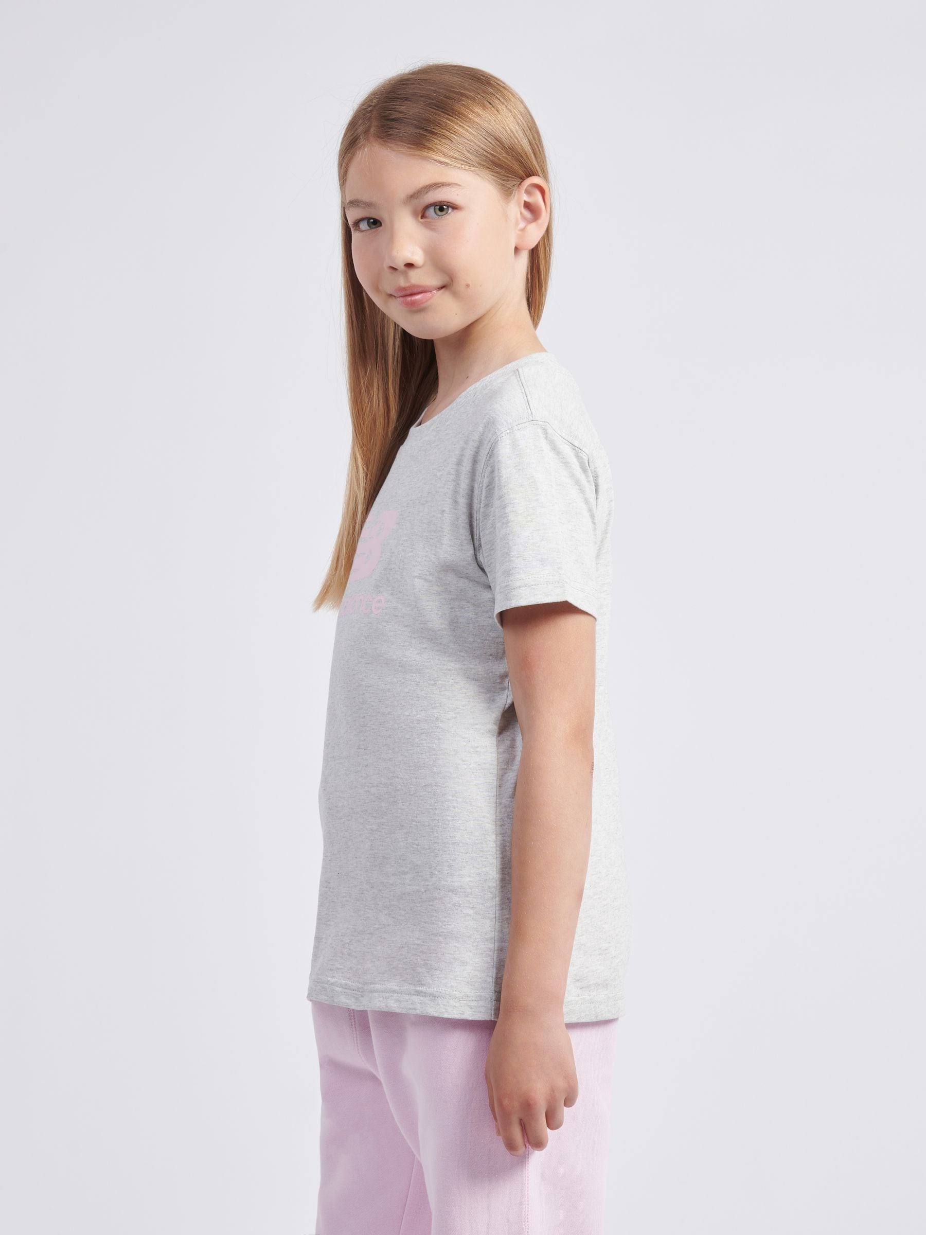 Dsiney Kidz - New Balance Grey Stacked Logo T-Shirt image 2