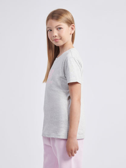 Dsiney Kidz - New Balance Grey Stacked Logo T-Shirt image 2