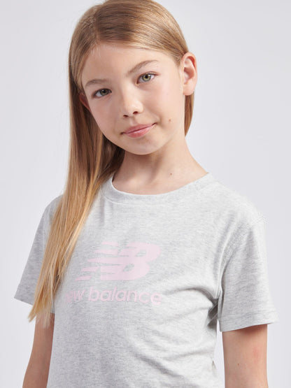 Dsiney Kidz - New Balance Grey Stacked Logo T-Shirt image 4