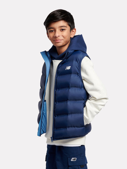 Dsiney Kidz - New Balance Blue Dark Bond Quilted Gilet image 2