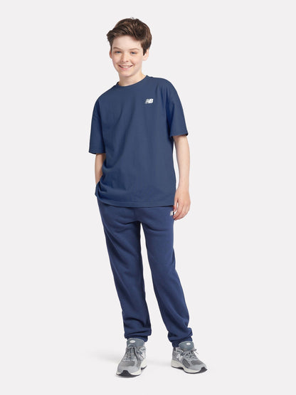 Dsiney Kidz - New Balance Blue Navy Jersey Small Logo Cotton T-Shirt image 5