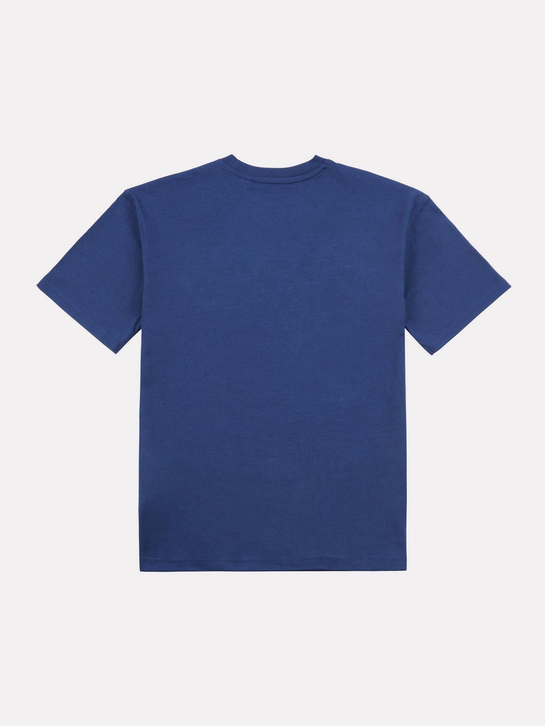 Dsiney Kidz - New Balance Blue Navy Jersey Small Logo Cotton T-Shirt image 7