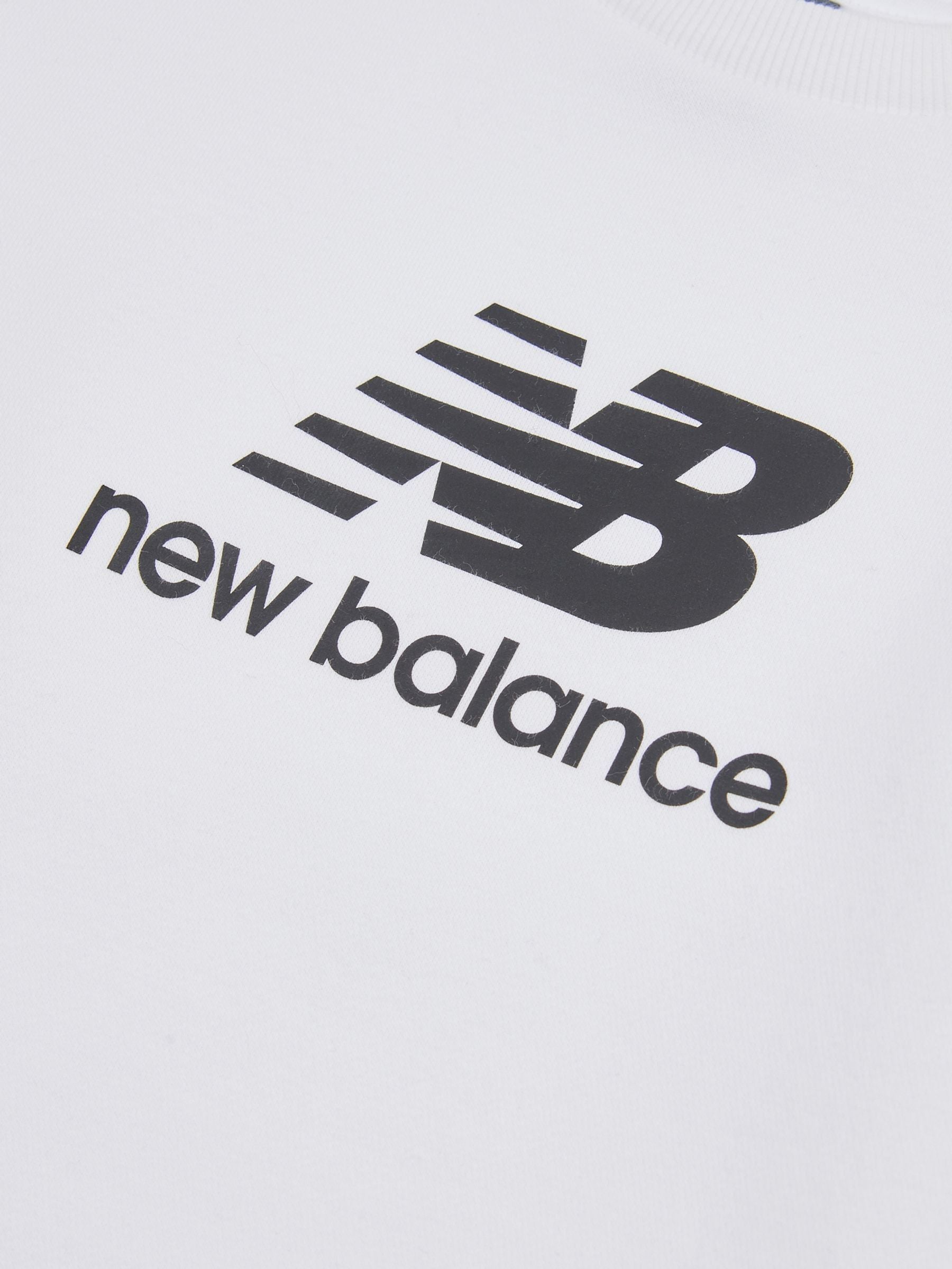 Dsiney Kidz - New Balance White Stacked Logo Sweatshirt image 9