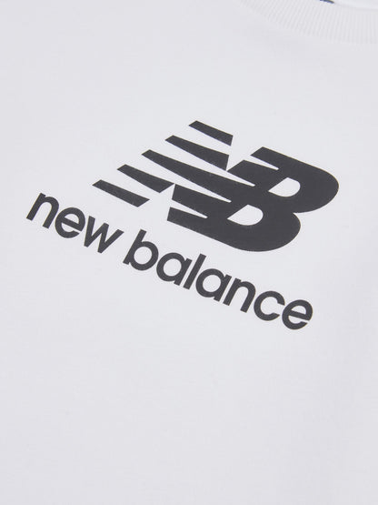 Dsiney Kidz - New Balance White Stacked Logo Sweatshirt image 9