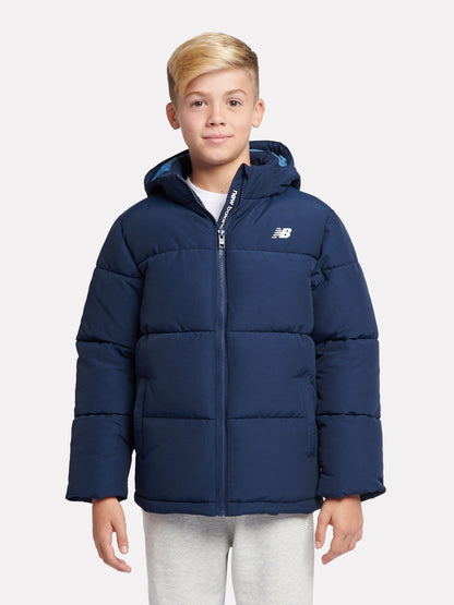 Dsiney Kidz - New Balance Blue Wide Baffle Puffer Coat image 1