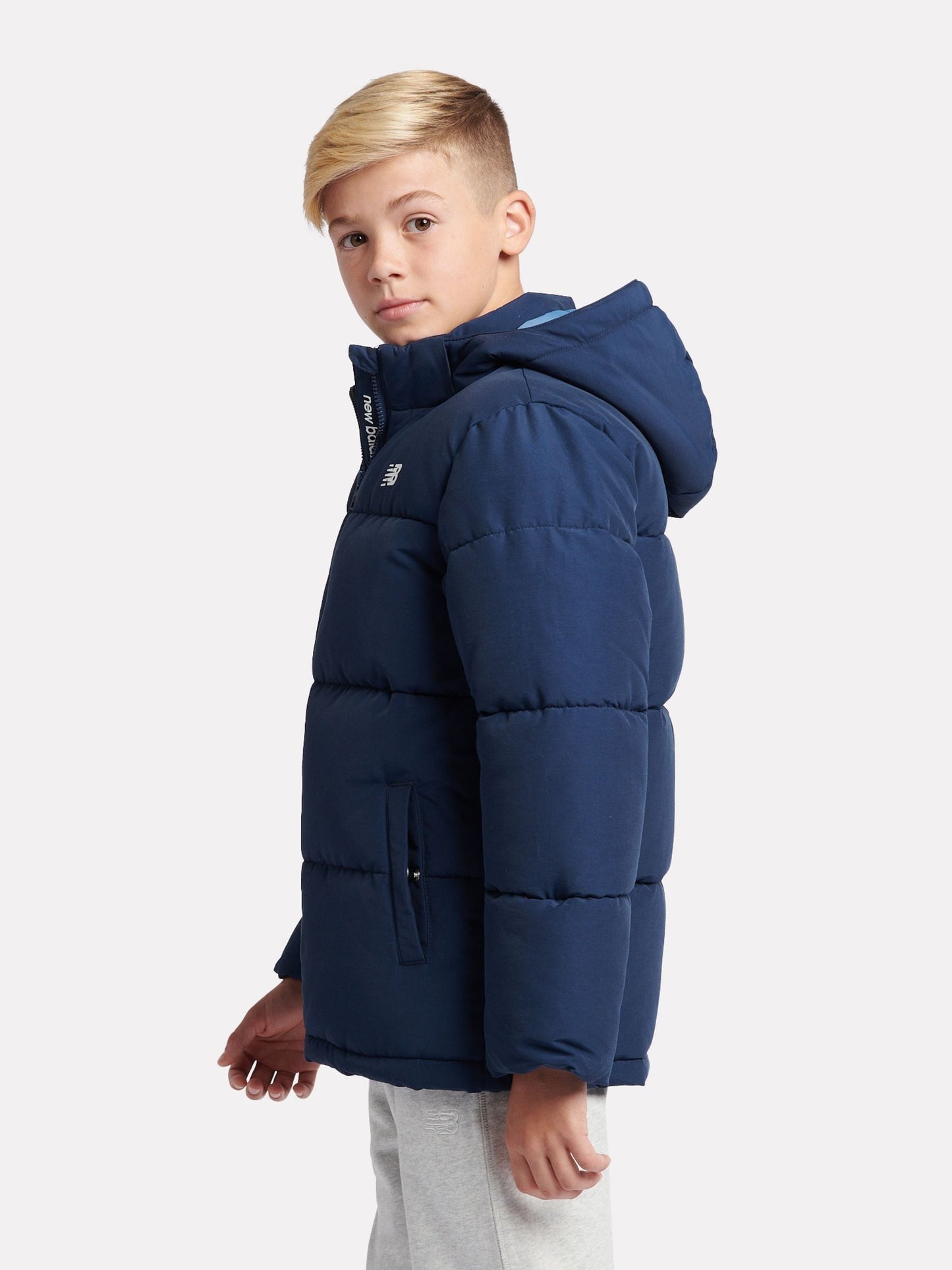 Dsiney Kidz - New Balance Blue Wide Baffle Puffer Coat image 3