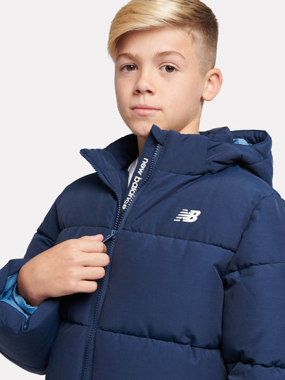 Dsiney Kidz - New Balance Blue Wide Baffle Puffer Coat image 5