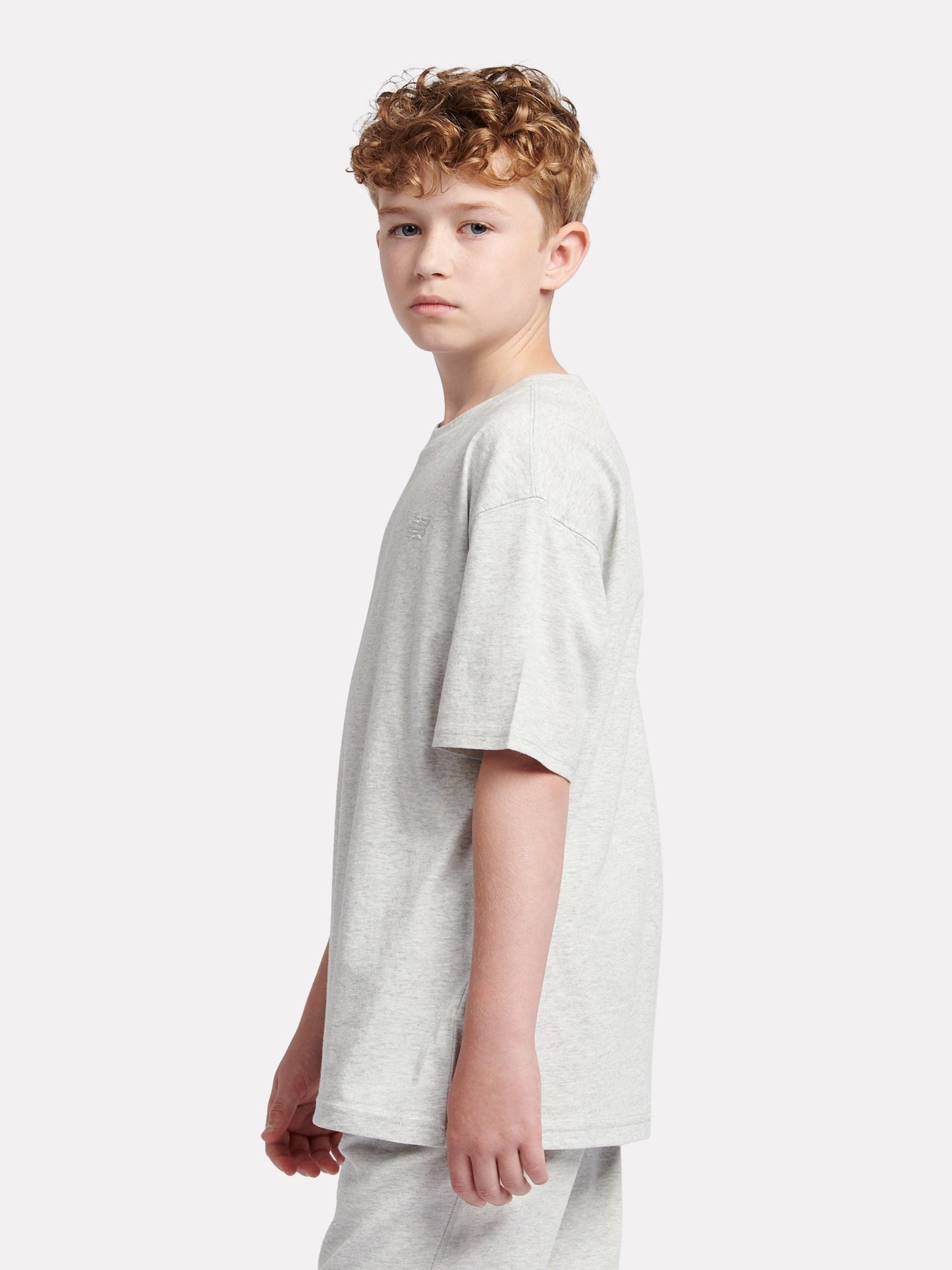 Dsiney Kidz - New Balance Grey Jersey Small Logo Cotton T-Shirt image 2