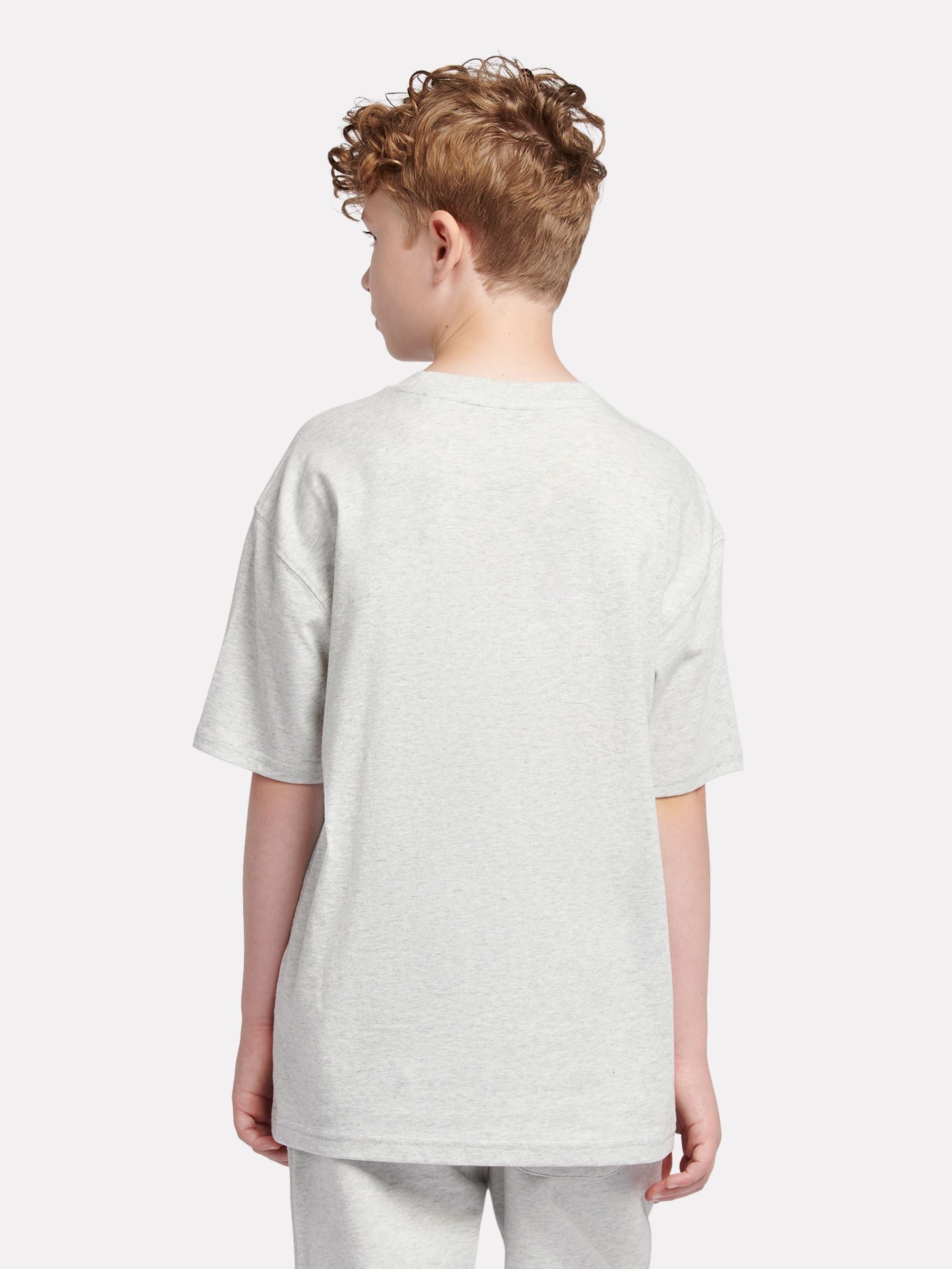 Dsiney Kidz - New Balance Grey Jersey Small Logo Cotton T-Shirt image 3