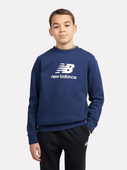 Dsiney Kidz - New Balance Navy Stacked Logo Sweatshirt image 1