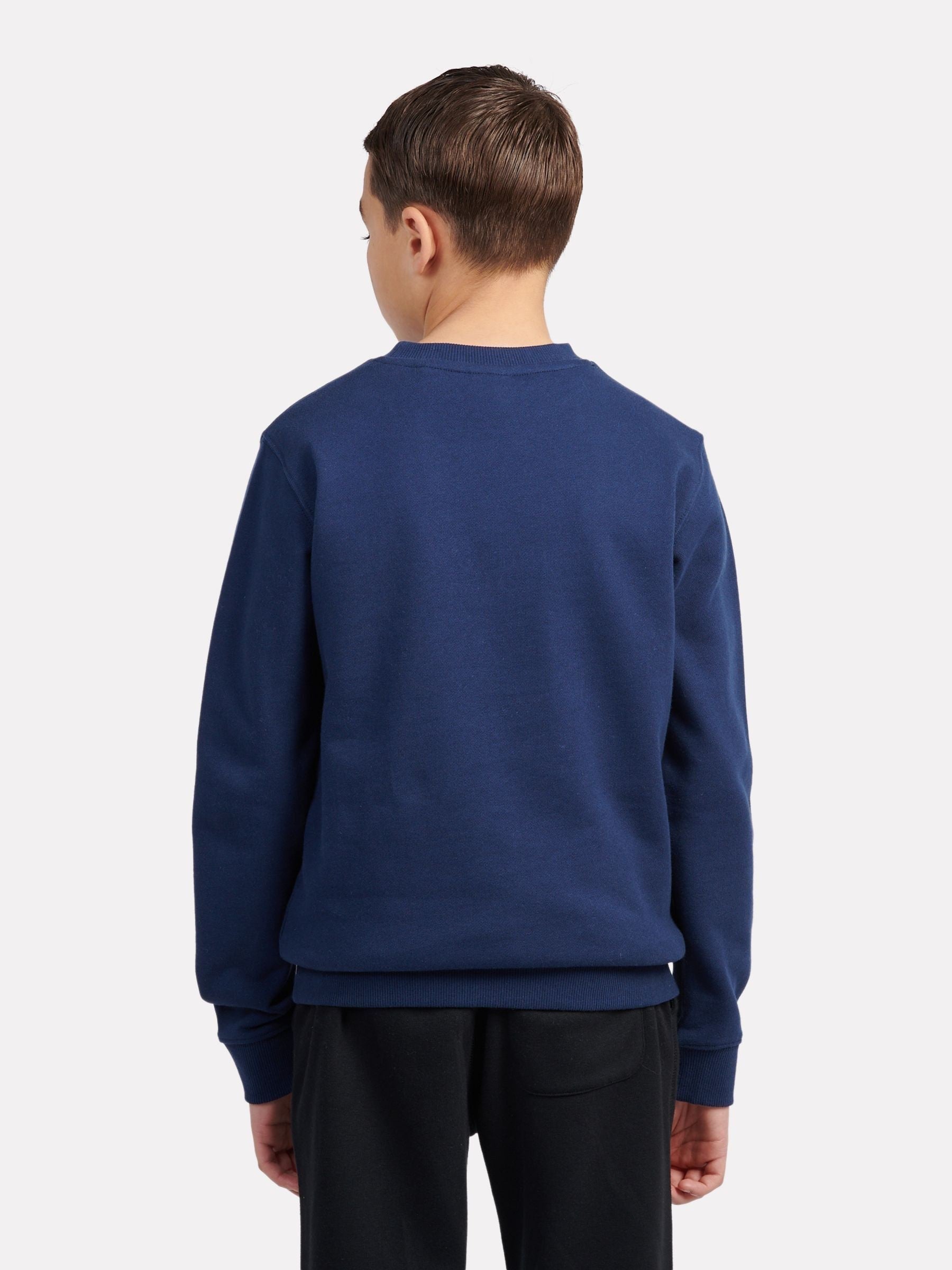 Dsiney Kidz - New Balance Navy Stacked Logo Sweatshirt image 3