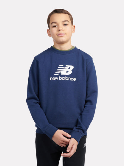 Dsiney Kidz - New Balance Navy Stacked Logo Sweatshirt image 4