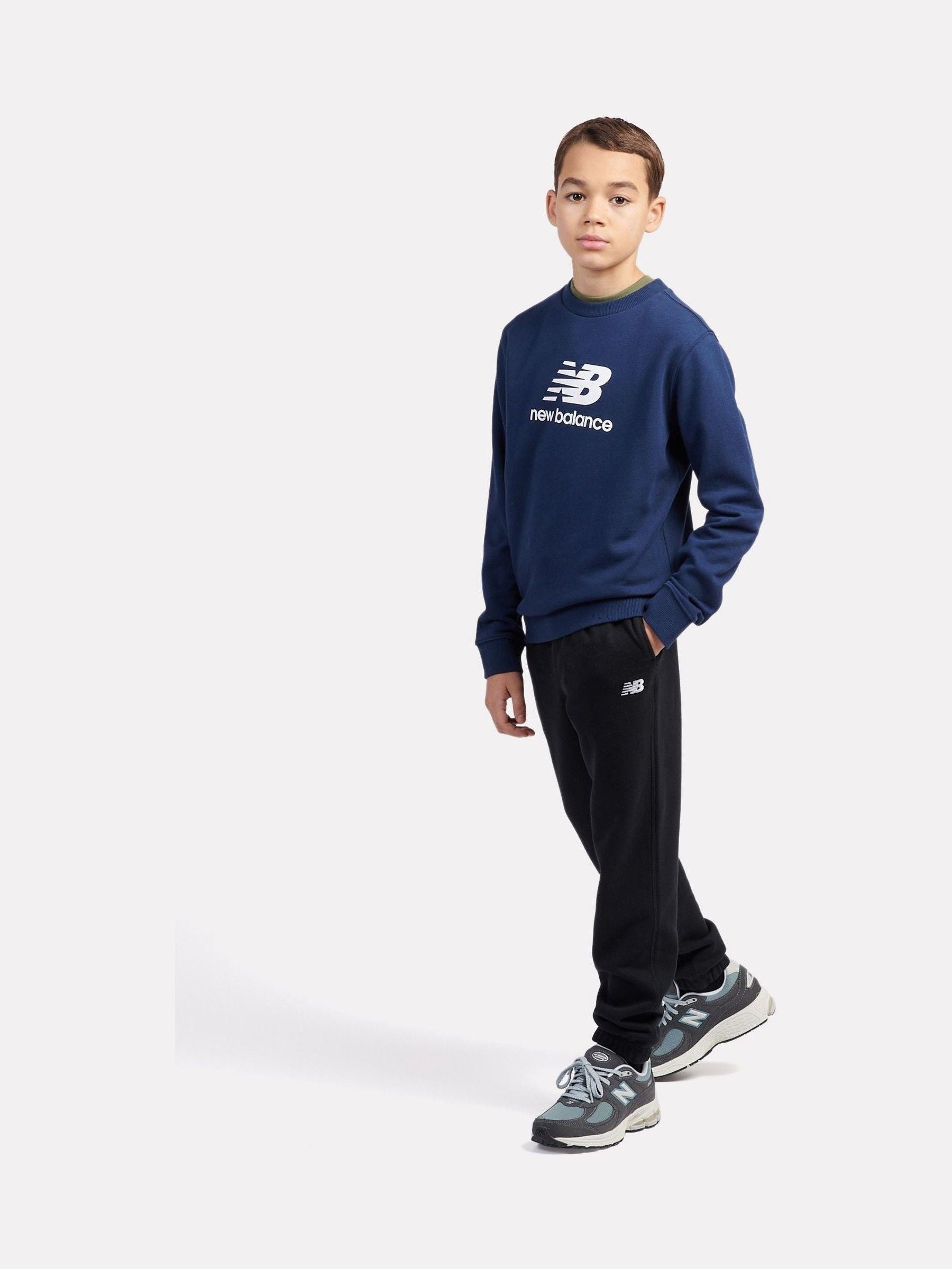 Dsiney Kidz - New Balance Navy Stacked Logo Sweatshirt image 5