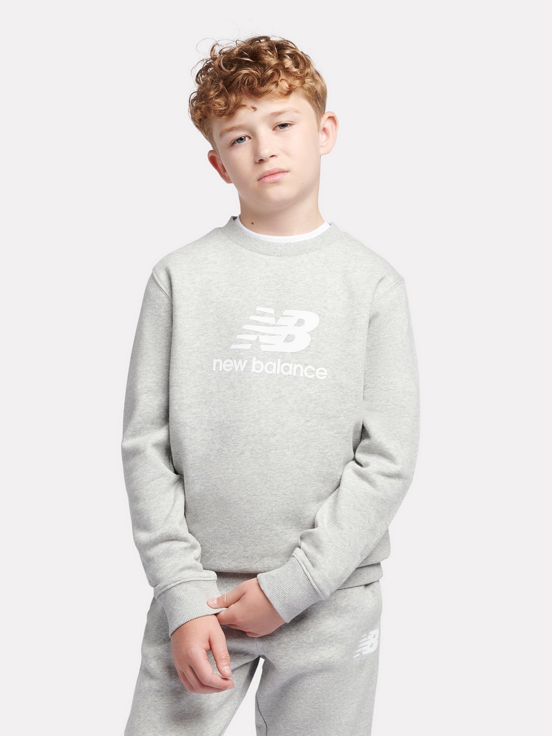 Dsiney Kidz - New Balance Grey Stacked Logo Sweatshirt image 1