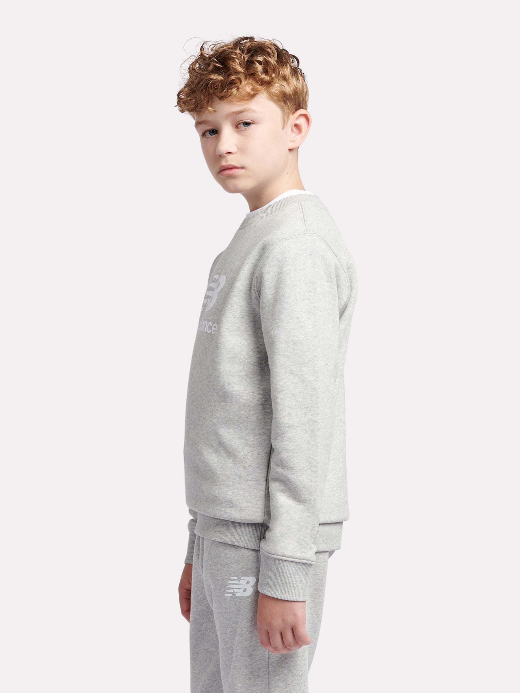 Dsiney Kidz - New Balance Grey Stacked Logo Sweatshirt image 2
