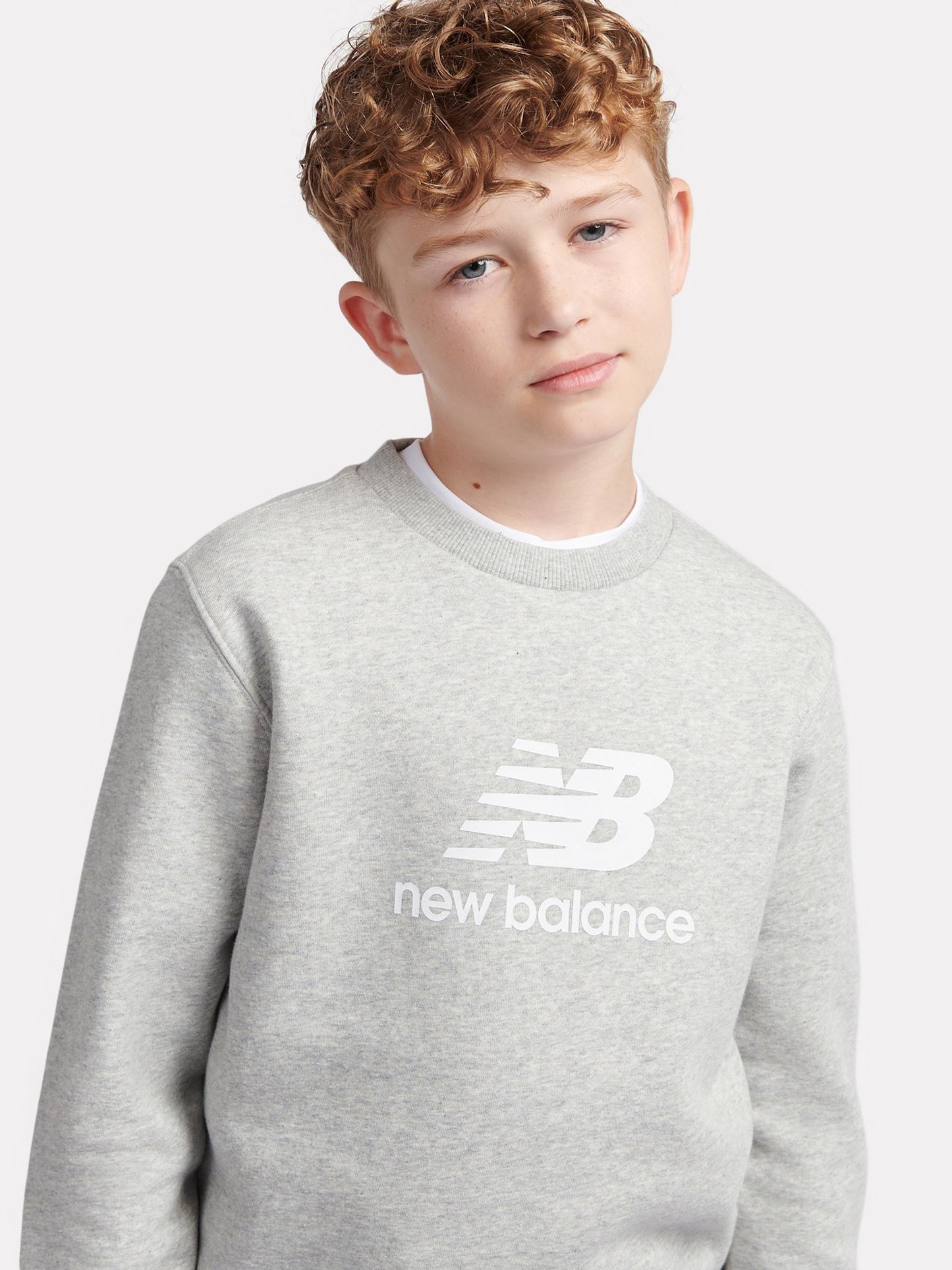 Dsiney Kidz - New Balance Grey Stacked Logo Sweatshirt image 4