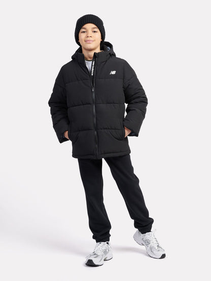 Dsiney Kidz - New Balance Black Wide Baffle Puffer Coat image 5