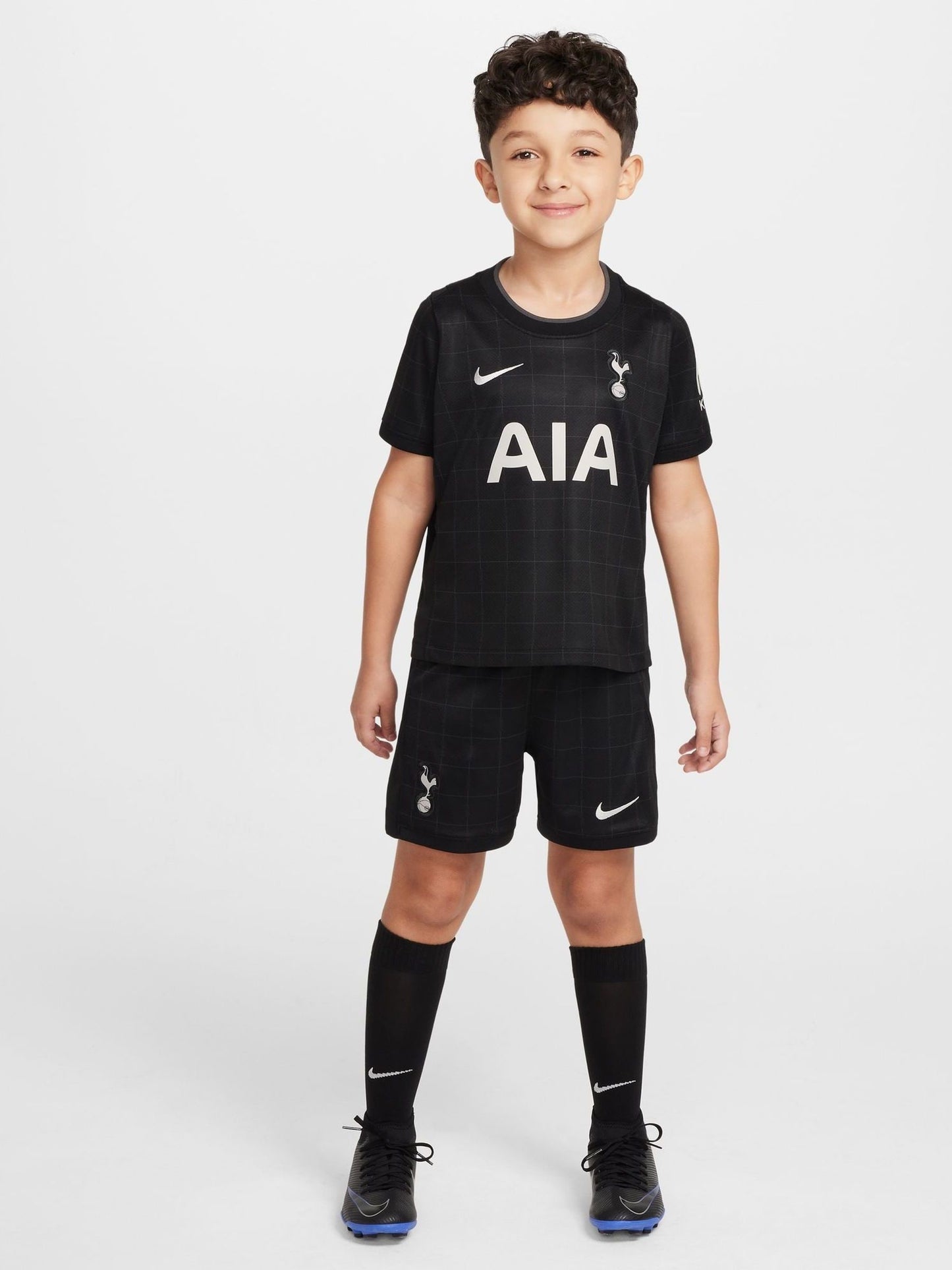 Dsiney Kidz - Nike Black Tottenham Hotspur 2025/26 Stadium T-Shirt and Short Set image 1
