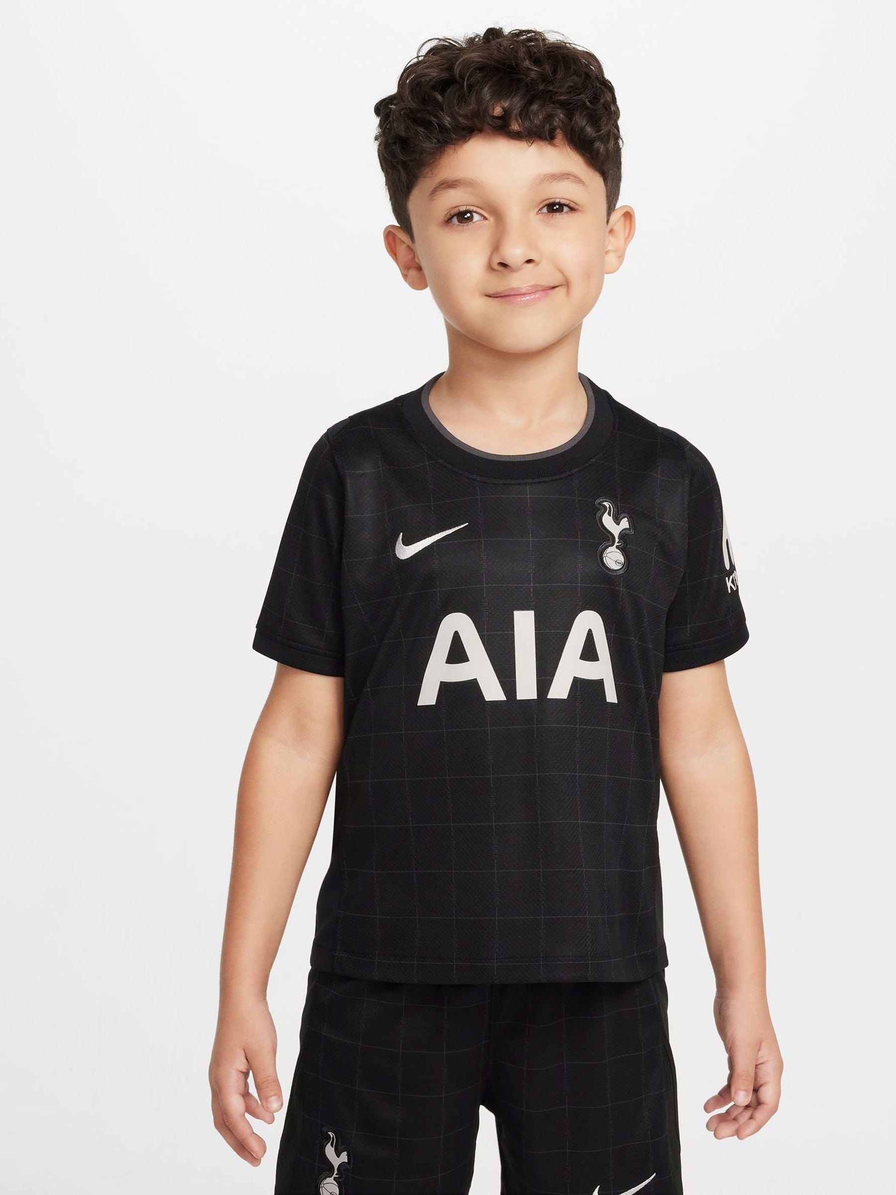 Dsiney Kidz - Nike Black Tottenham Hotspur 2025/26 Stadium T-Shirt and Short Set image 3