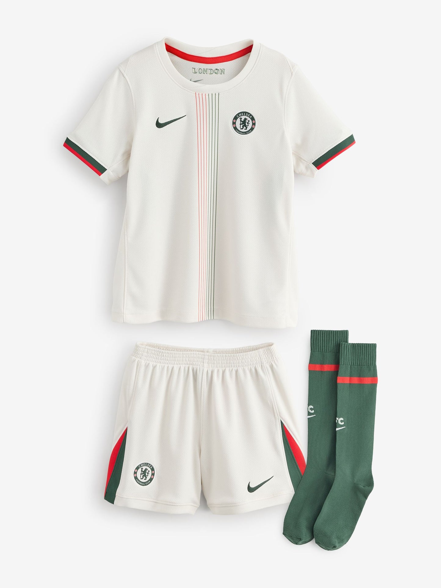 Dsiney Kidz - Nike Black Chelsea FC 2025/26 Stadium Away 3 Piece Football Kit T-Shirts image 1