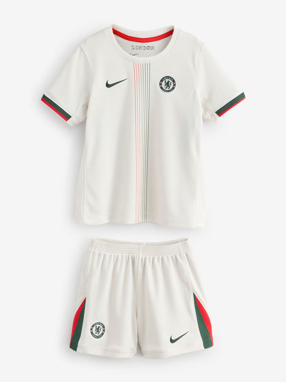Dsiney Kidz - Nike Black Chelsea FC 2025/26 Stadium Away 3 Piece Football Kit T-Shirts image 2