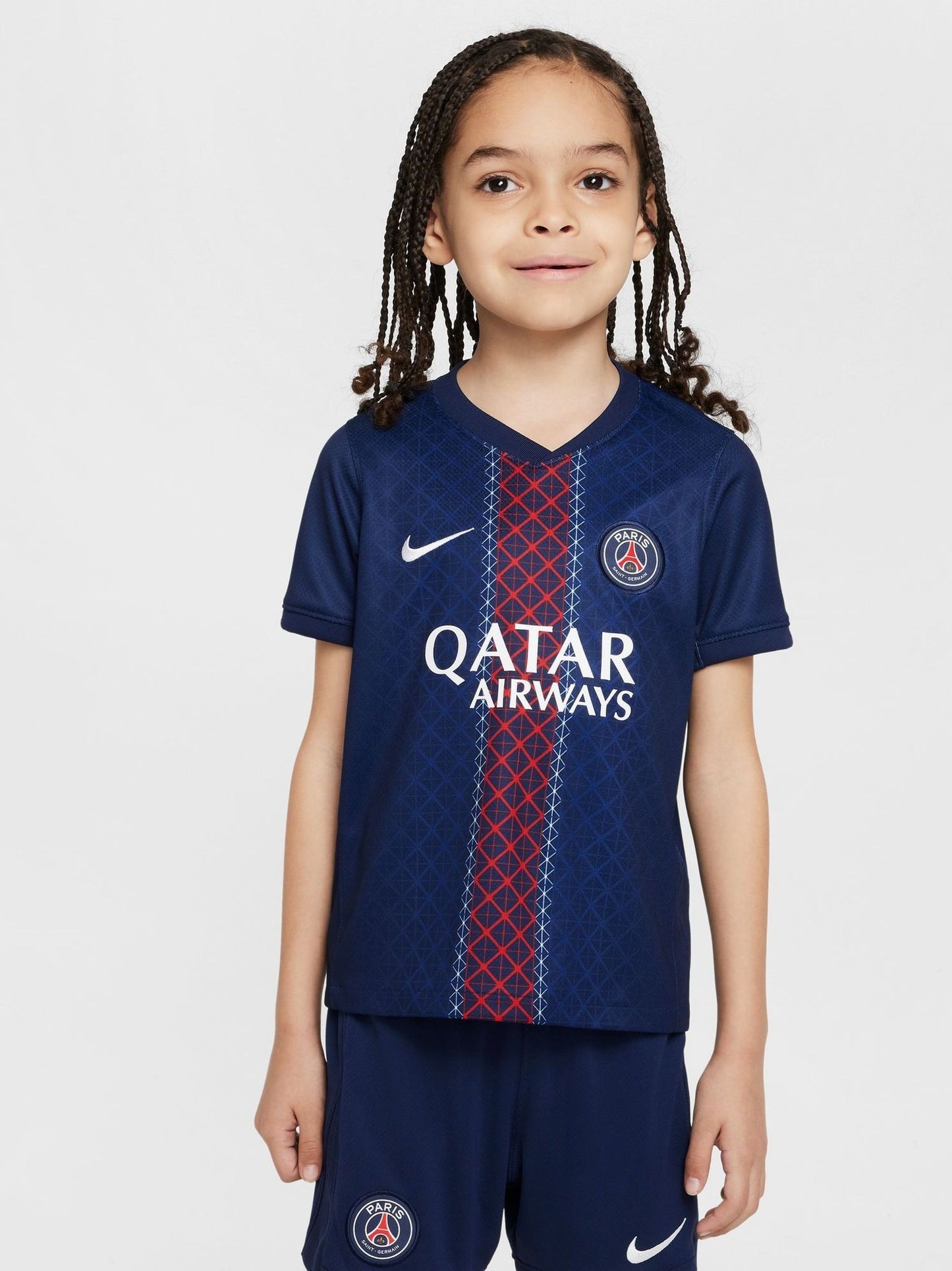 Dsiney Kidz - Nike Blue PSG Little Kids 25/26 Home 3-Piece Football Kit image 3