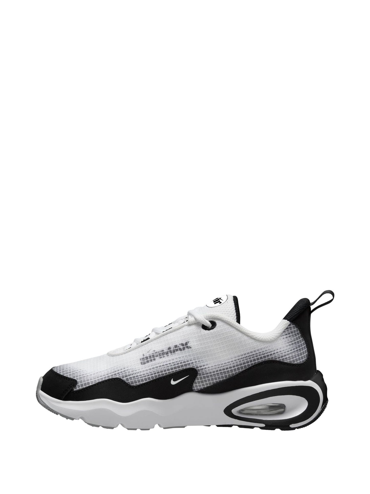 Nike White/Black Grey Youth Air Max Nova Trainers image 2
