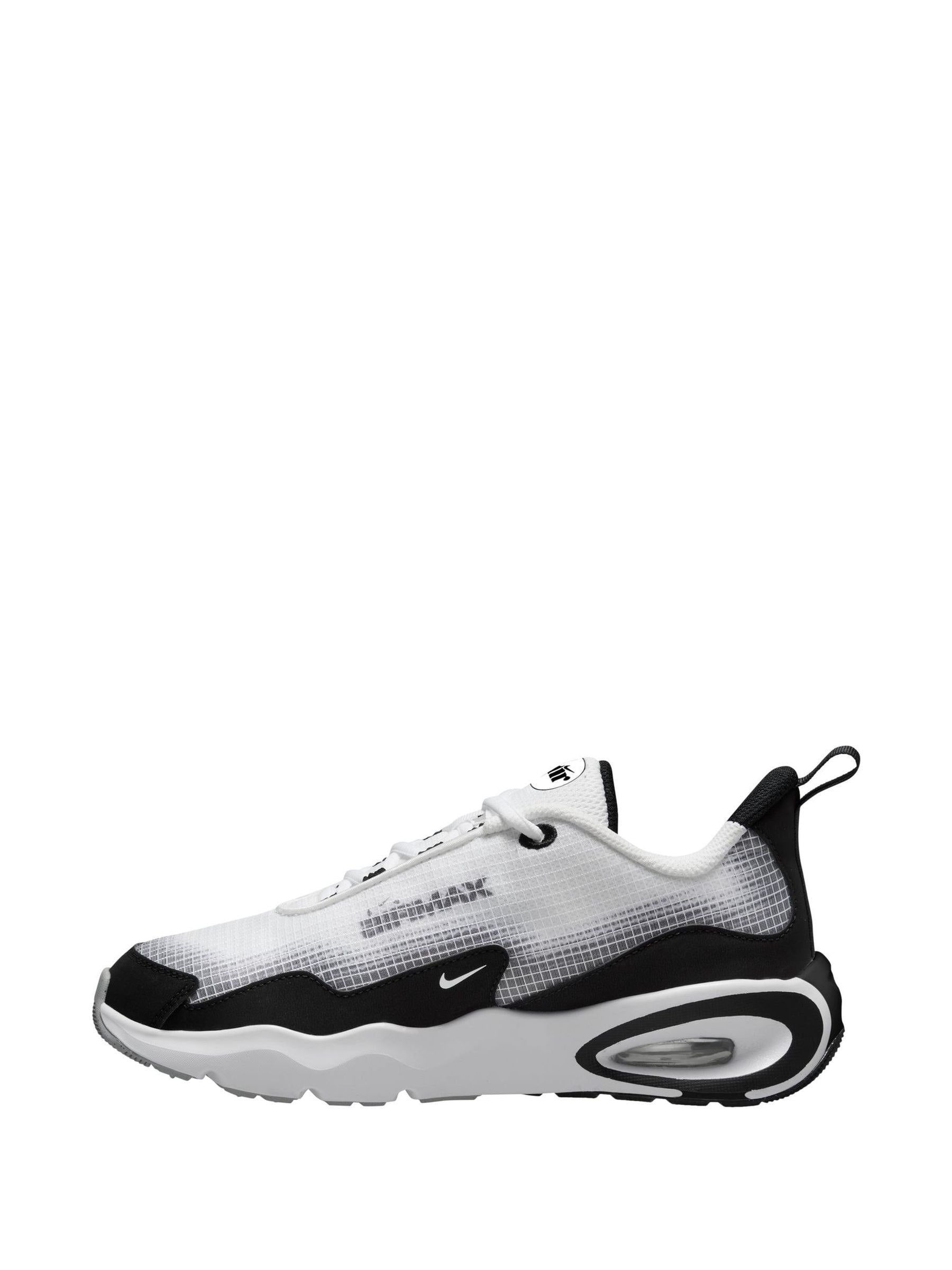Nike White/Black Grey Youth Air Max Nova Trainers image 2