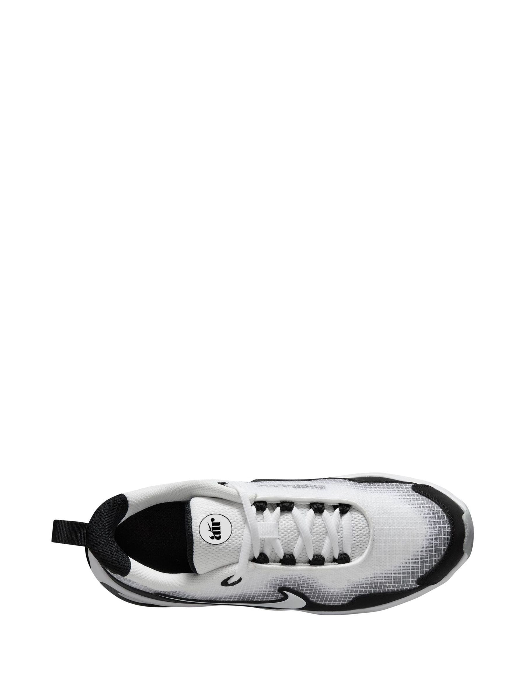 Nike White/Black Grey Youth Air Max Nova Trainers image 3