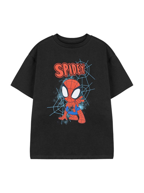 Vanilla Underground Black Spidey And His Amazing Friends T-Shirt image 1