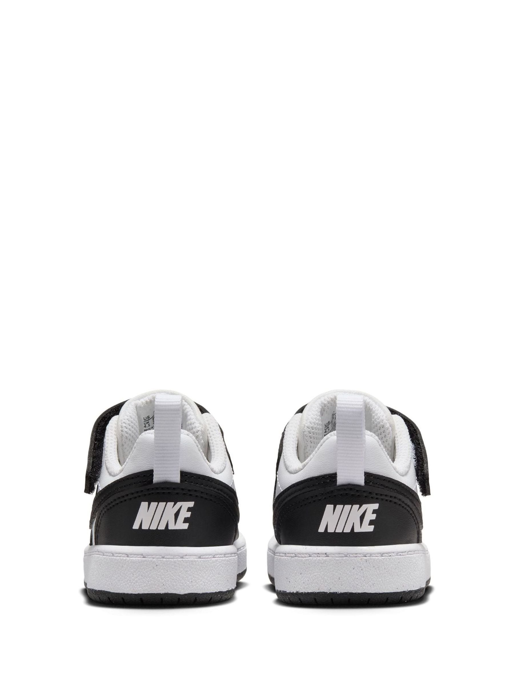 Nike Black/White Infant Court Borough Low Recraft Trainers image 4