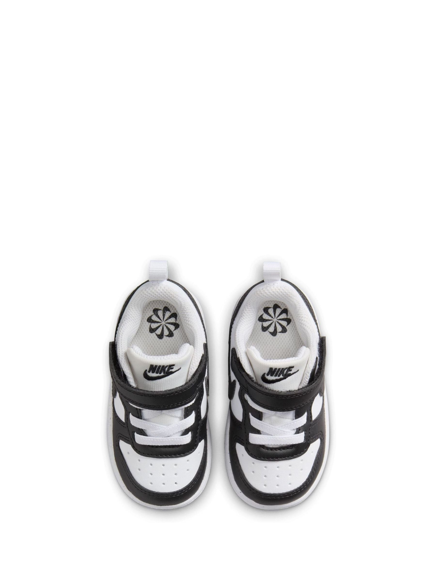 Nike Black/White Infant Court Borough Low Recraft Trainers image 5