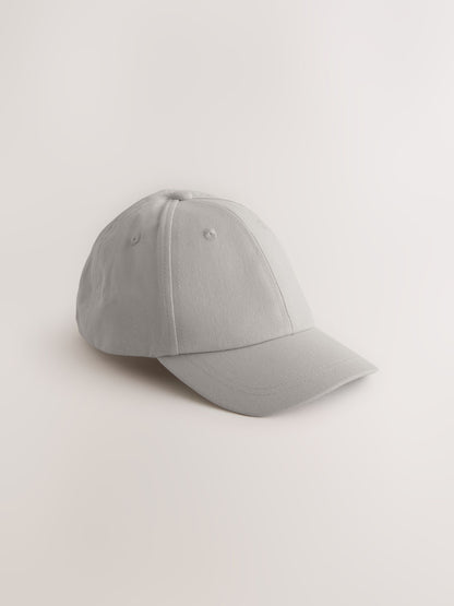 Grey/Charcoal Baseball 100% Cotton Caps 2 Pack (1-16yrs) image 2