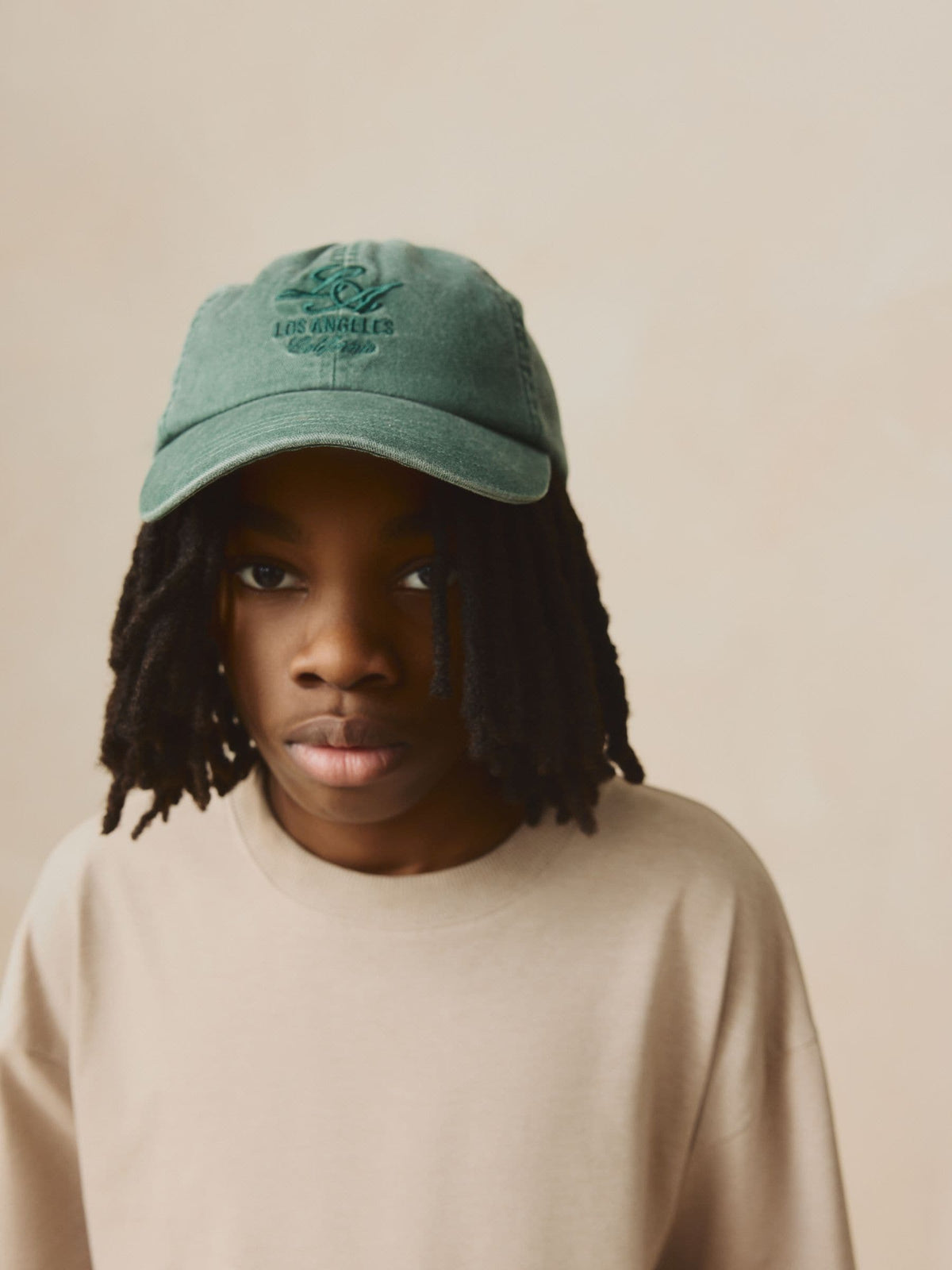 Washed Green 100% Cotton Baseball Cap Hat (3mths-16yrs) - image 1