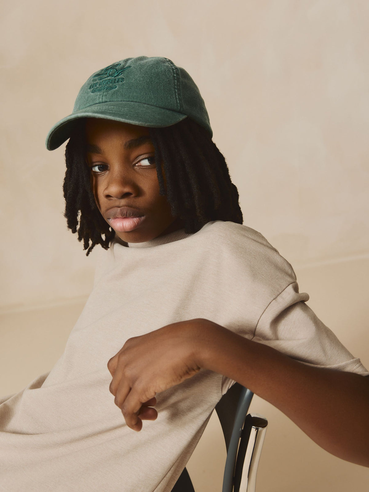 Washed Green 100% Cotton Baseball Cap Hat (3mths-16yrs) - image 2