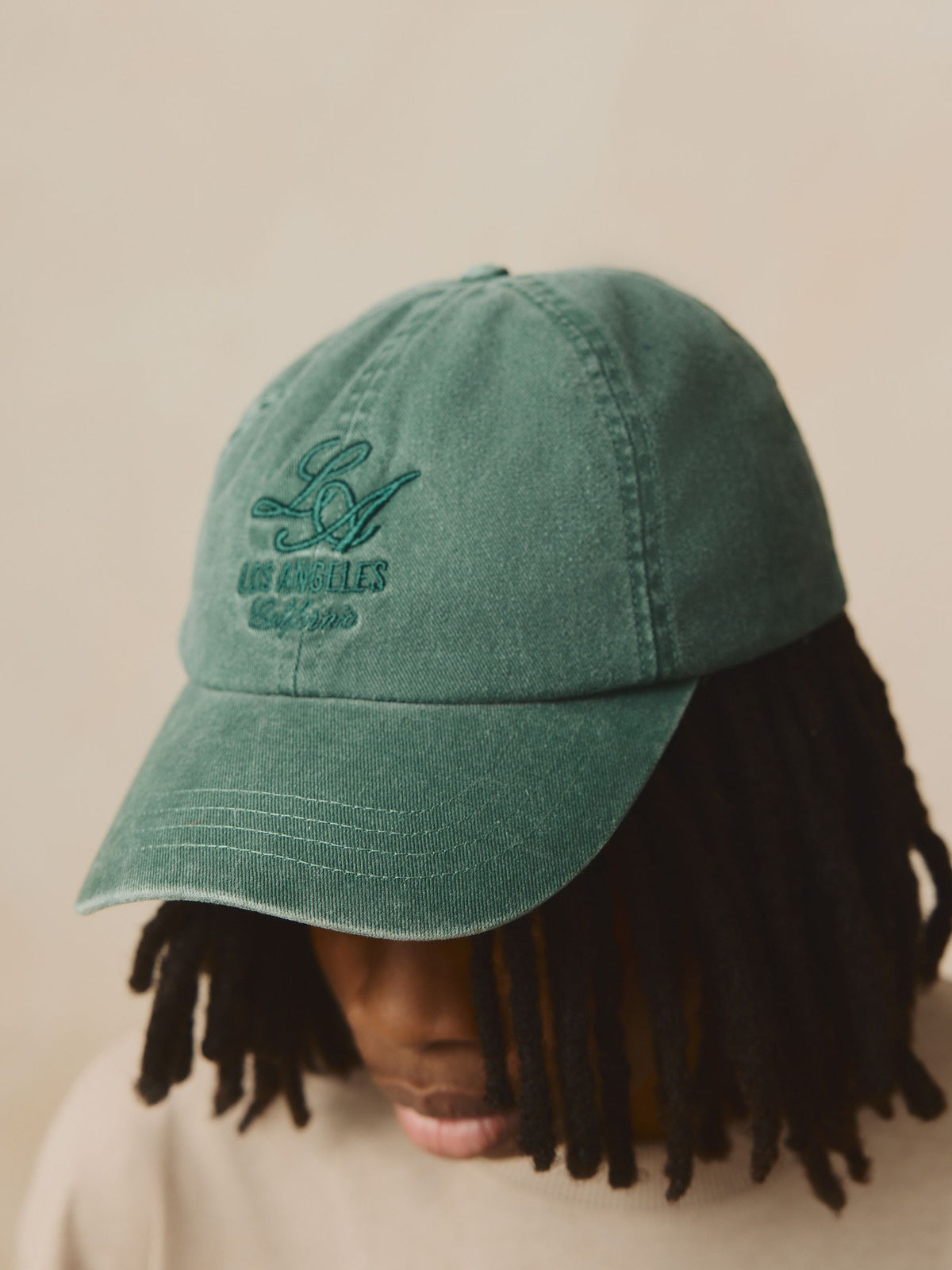 Washed Green 100% Cotton Baseball Cap Hat (3mths-16yrs) - image 3