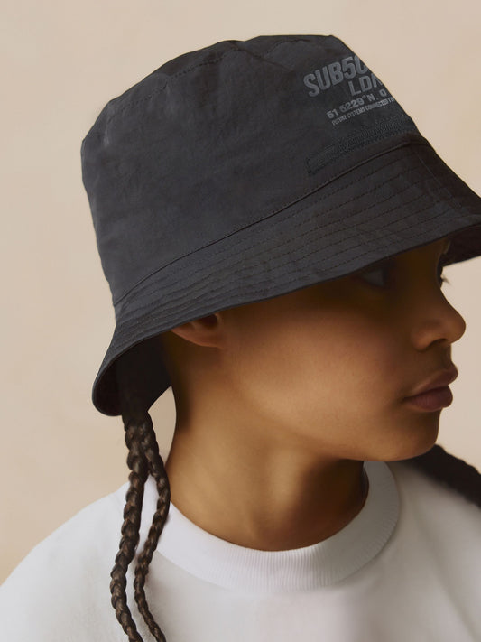 Black Subscribe Bucket Hat (1-16yrs) image 1
