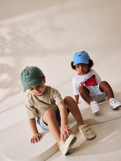 Shark/Crab Washed Caps 2 Pack (3mths-10yrs) image 2