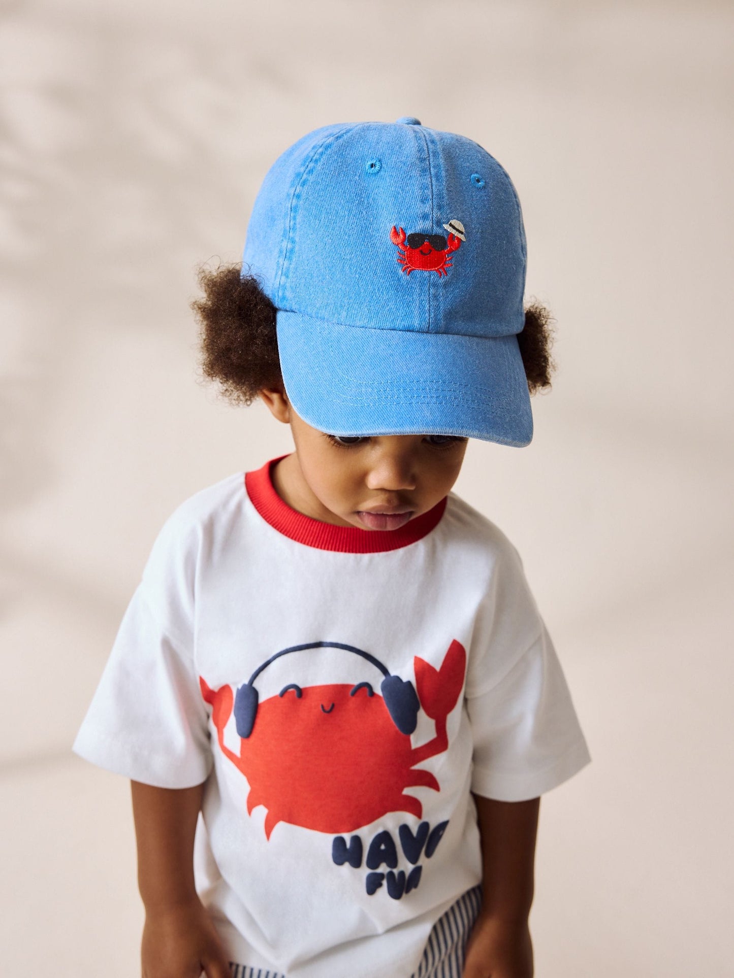 Shark/Crab Washed Caps 2 Pack (3mths-10yrs) image 3