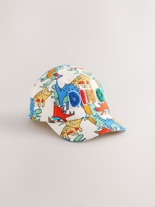 Multi Dinosaur Baseball Cap Hat (3mths-10yrs) image 1
