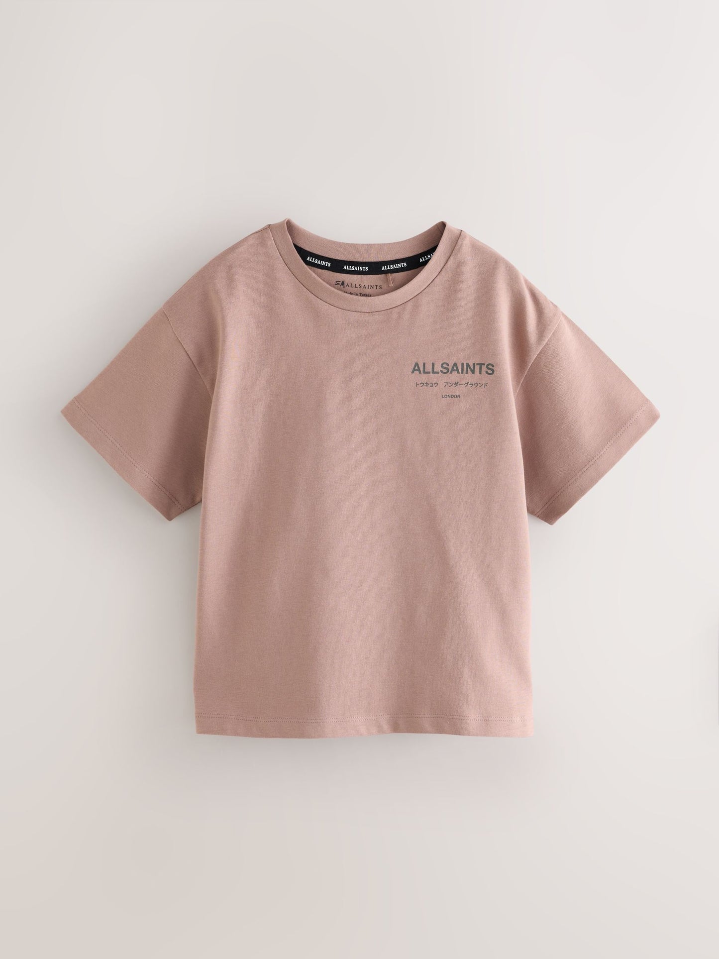 Dsiney Kidz - smALLSAINTS Pink Oversized Underground Crew Neck Cotton T-Shirt image 1