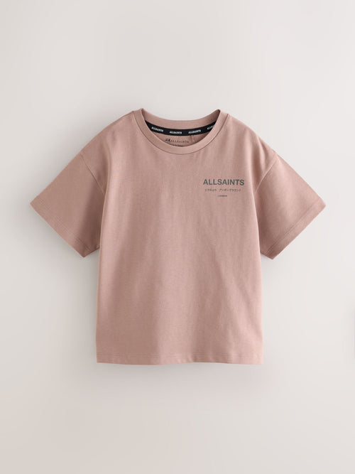 Dsiney Kidz - smALLSAINTS Pink Oversized Underground Crew Neck Cotton T-Shirt image 1