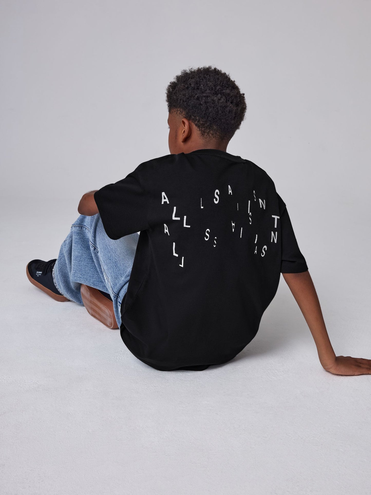 Dsiney Kidz - smALLSAINTS Black Shadow Print T-Shirt image 5