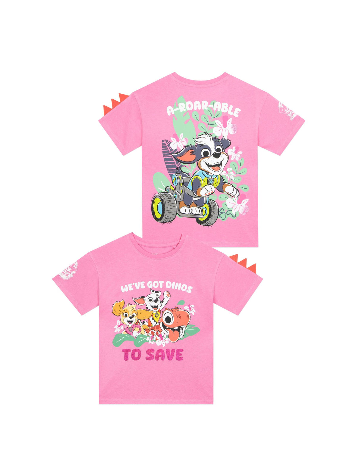 Dsiney Kidz - Character Pink Paw Patrol Dinosaur T-Shirt image 1